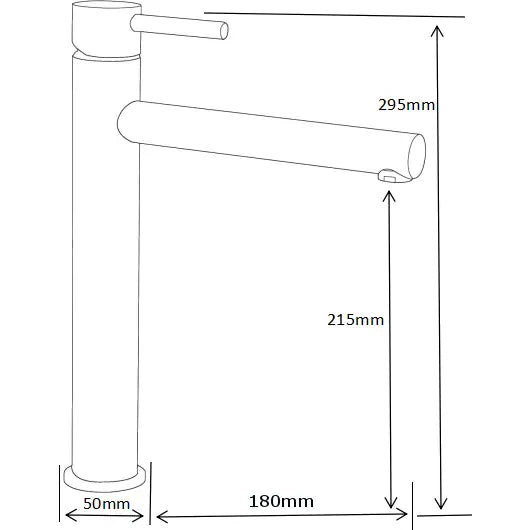 Elba Høy Servantbatteri Svart - 74110