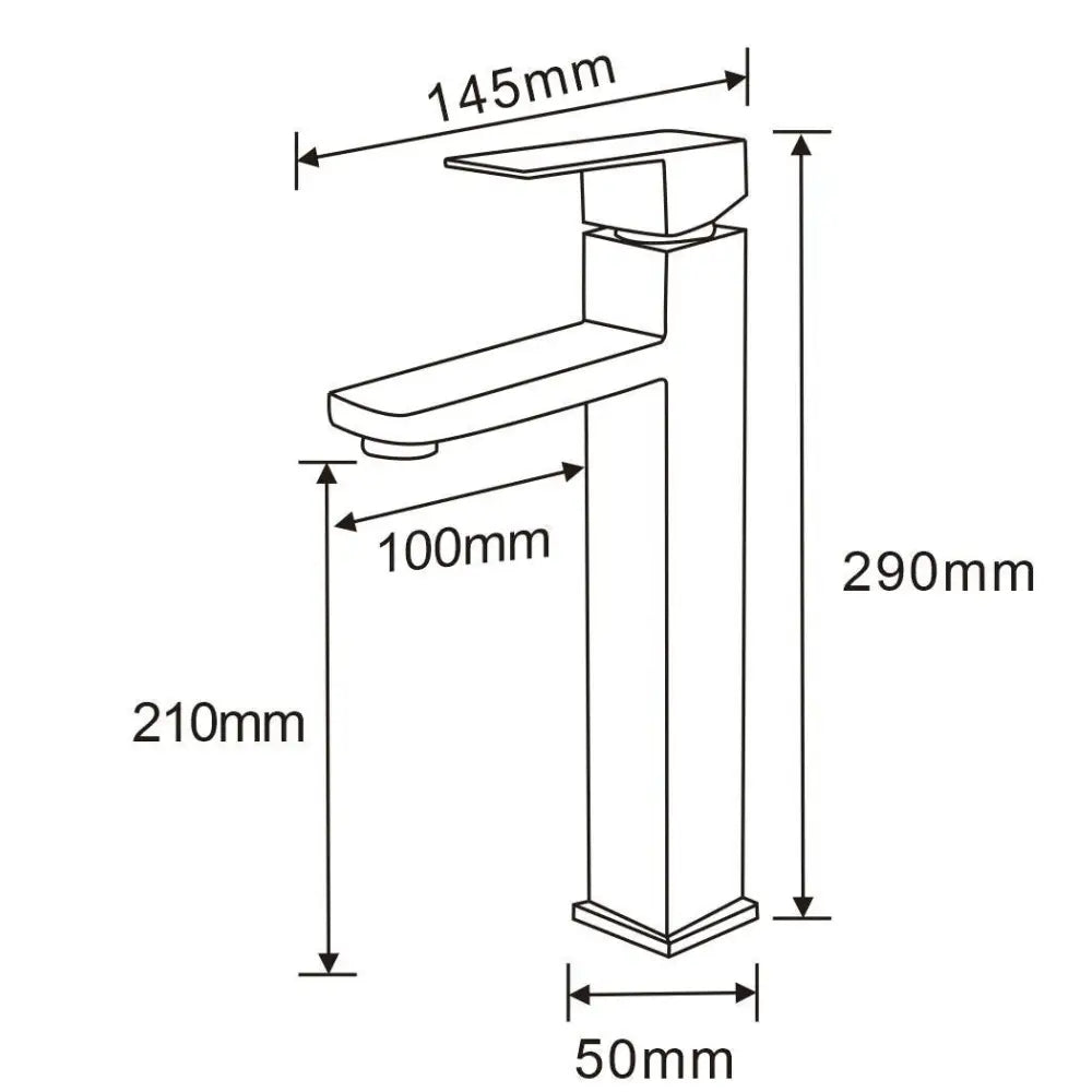 Emma Høy Servantbatteri Rustfritt Stål - 71910