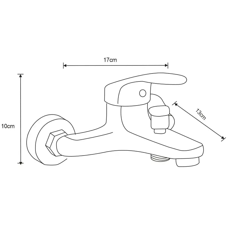 Erica R72 Badekarsbatteri med Dusjsett Krom - 74643r72-