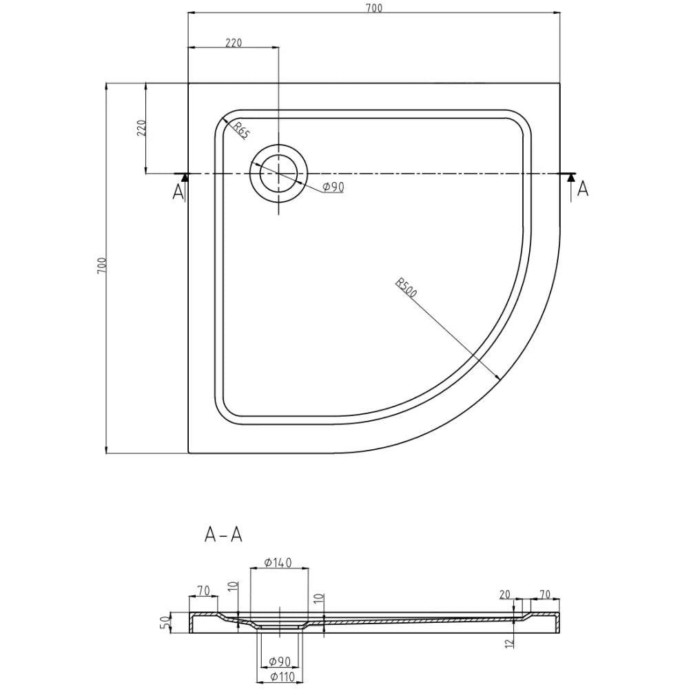 Flat dusjkar hvit – sidevisning