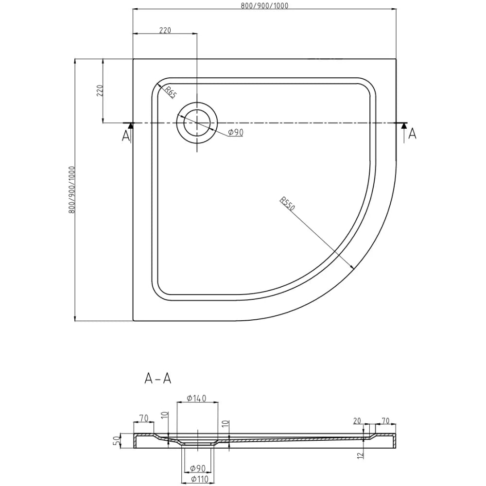 Flat dusjkar svart – sidevisning