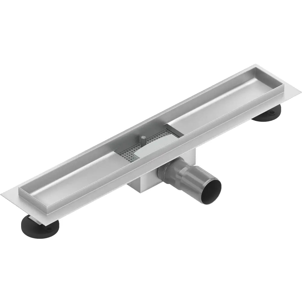 Flat Kropp for Linjeavløp 50 Cm Krom