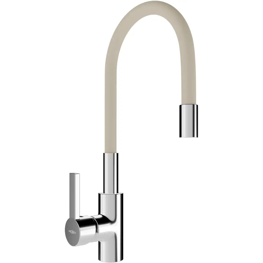 Kjøkkenbatteri Krom/beige