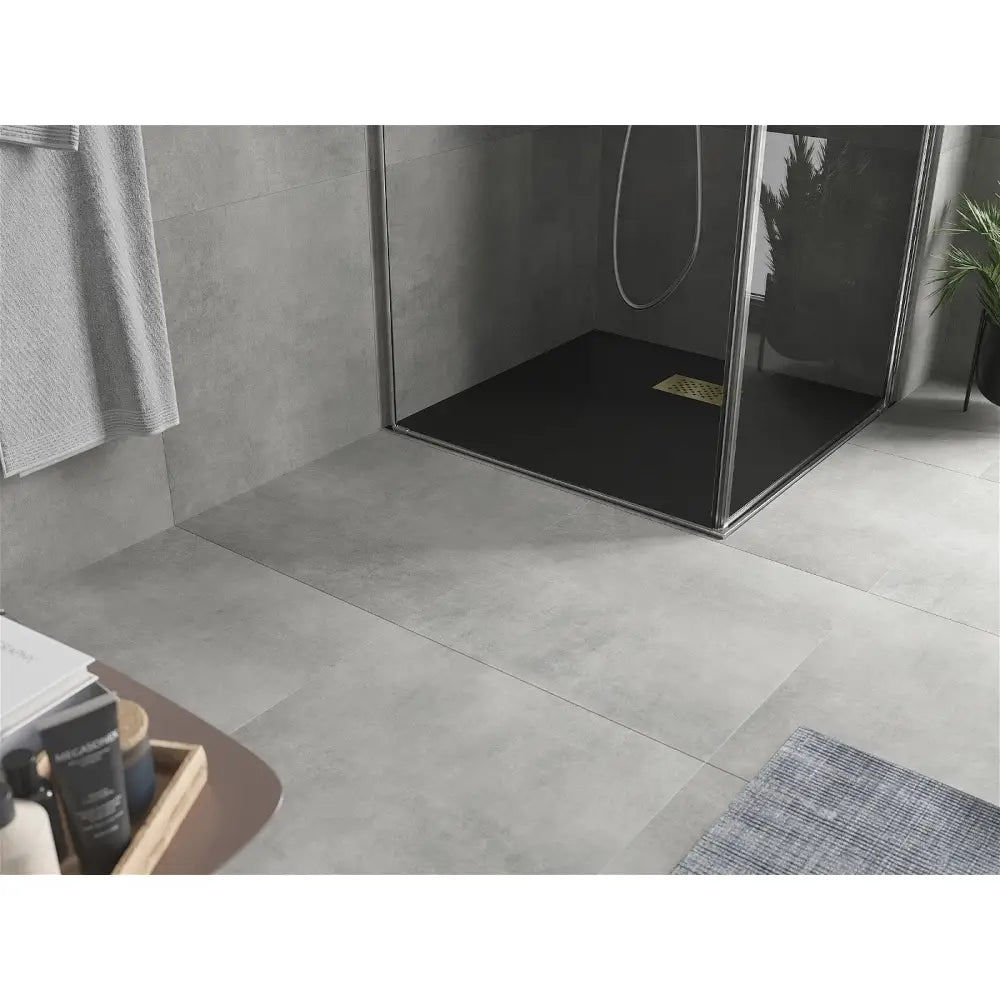 Hugo Dusjkabinett Kvadratisk Smc 80x80 Cm Sort Gulldeksel - 42708080-g