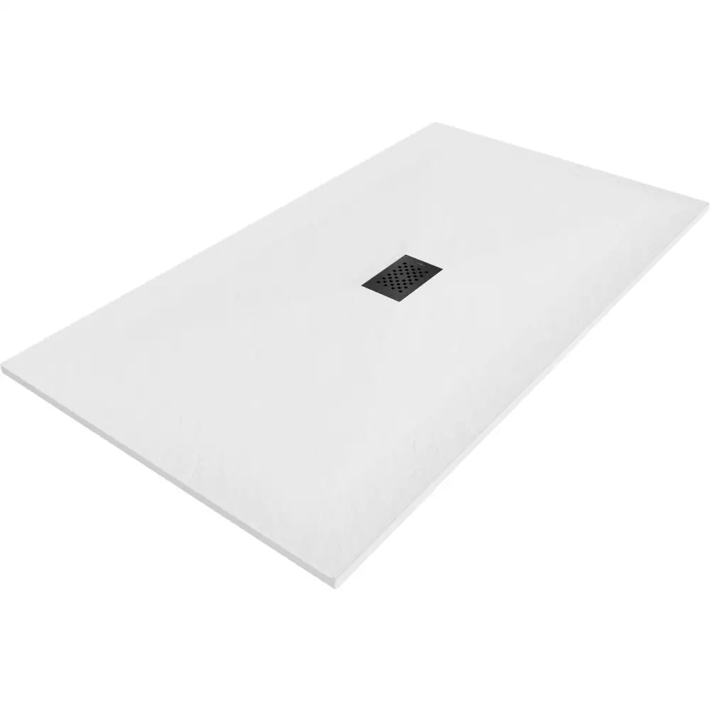Hugo Dusjkabinett Rektangulært Smc 160x100 Cm Hvitt med Svart Deksel - 42101016-b
