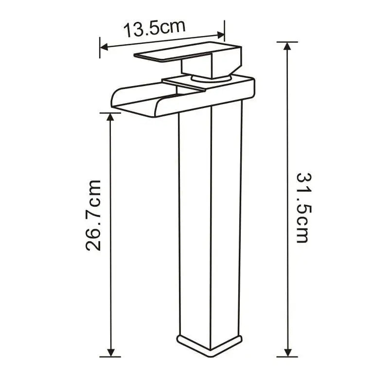 Hydra Høy Servantbatteri Svart - 744910