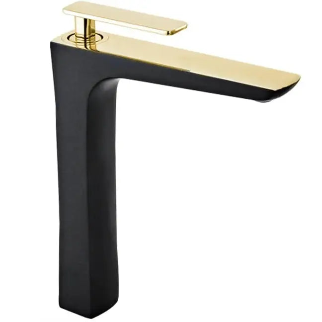 Indus Høy Servantbatteri Svart/gull - 744610