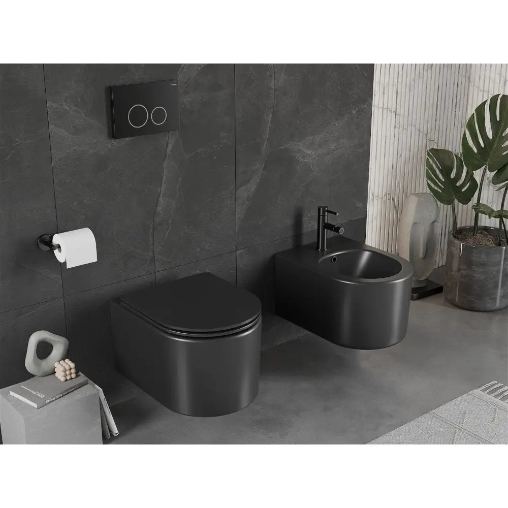 Innbyggingssett for Bidet Fenix B-ramme med Sofia Bidet Matt Svart