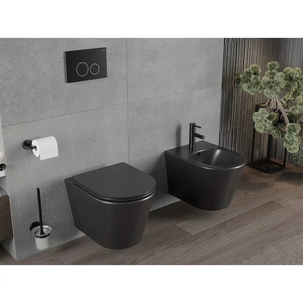 Innbyggingssett for Bidet Fenix B-stellet med Rico Bidet Matt Svart