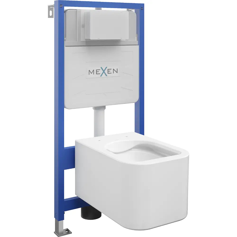 Innbyggingssett for Toalett Ramme Fenix Slim med Toalettskål Elis Hvit - 6103391xx