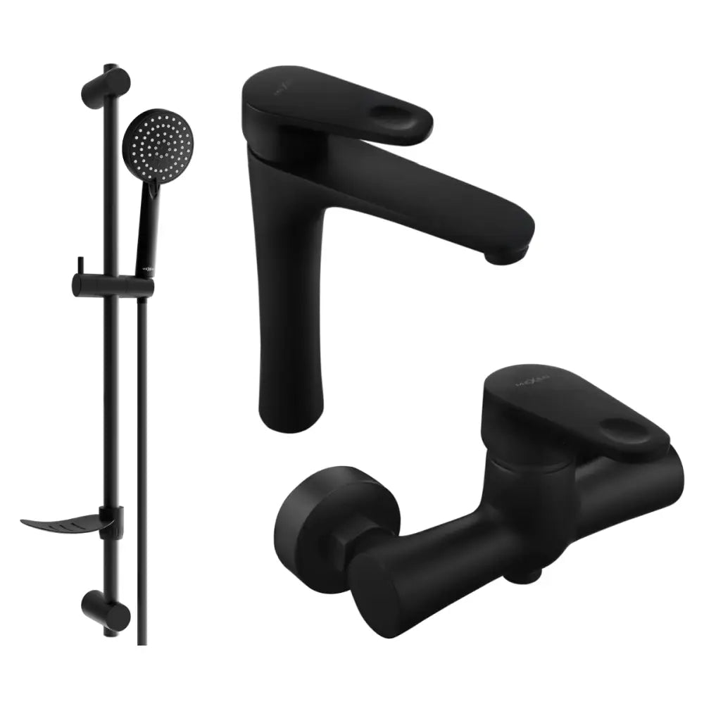 Kama Df75 Dusjsett Svart - 72514df75