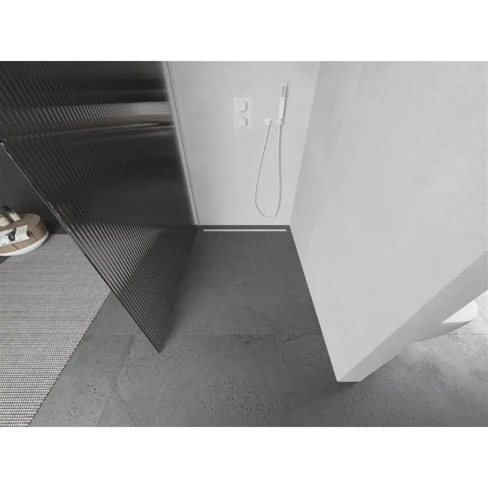 Dusjvegg 70x200 Cm Striper 8 Mm Hvit