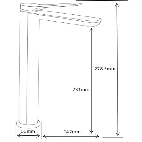 Largo Høy Servantbatteri Krom - 73710