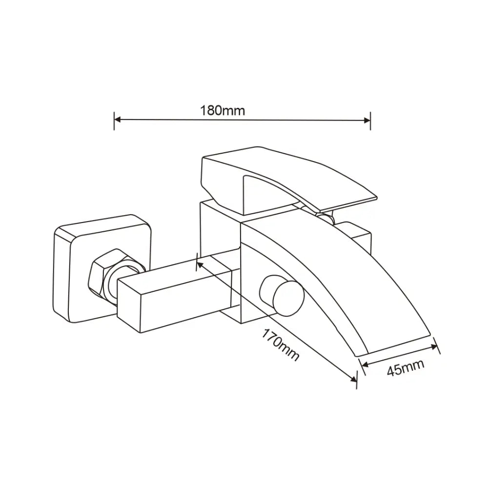 Libra R45 Badekarsbatteri med Dusjsett Svart - 74513r45