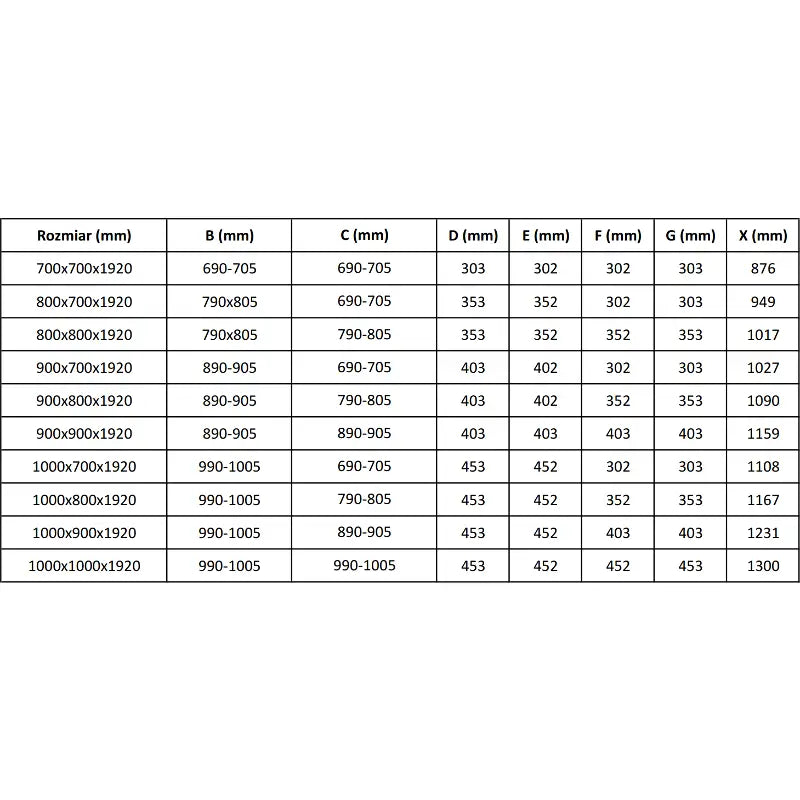 Dusjhjørne med Dusjbrett 100x90 Cm Gjennomsiktig Svart