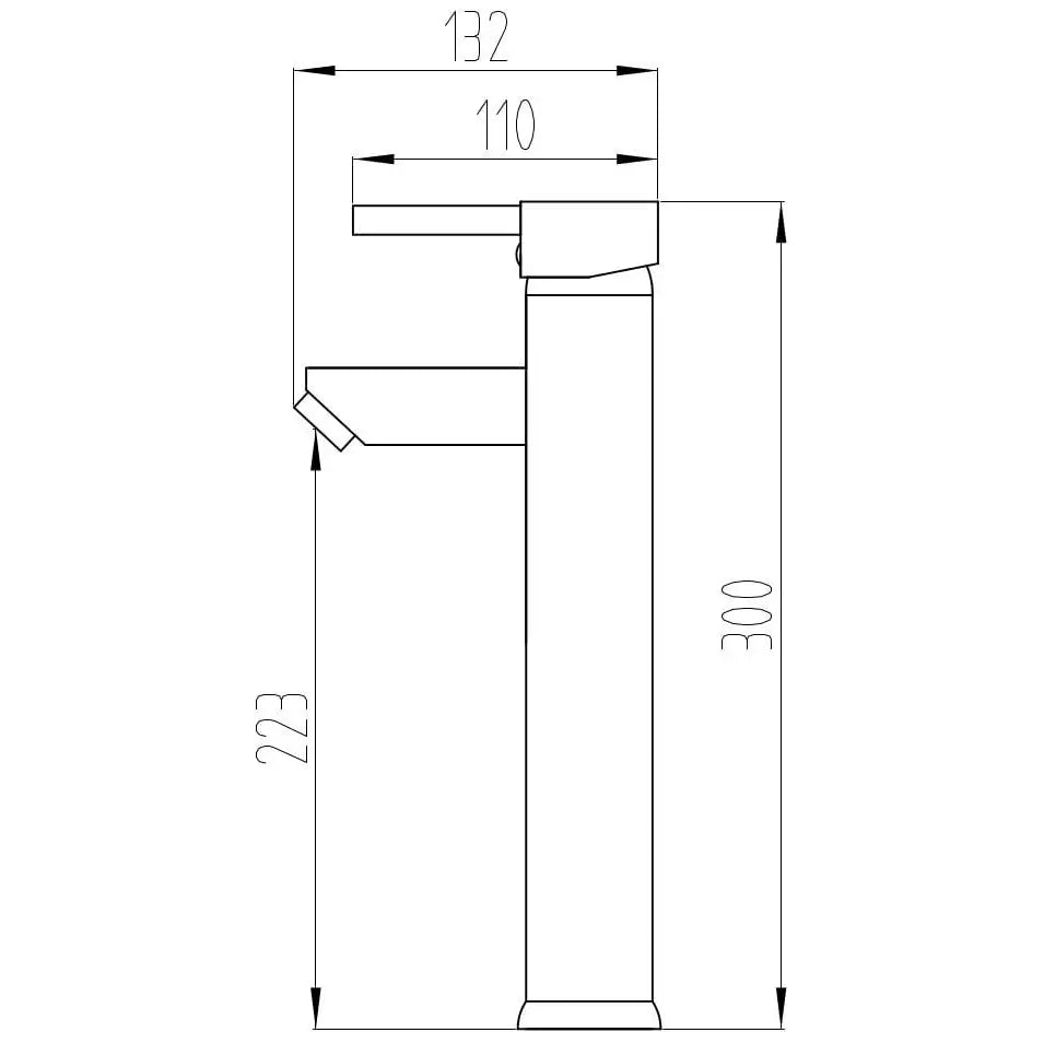 Lua Høy Vaskbatteri Svart - 72811