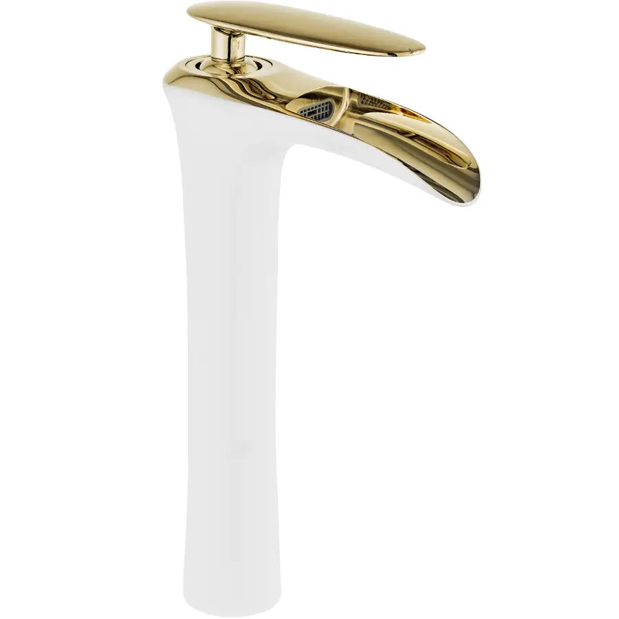 Lyra Høy Servantbatteri Hvit/gull - 745310