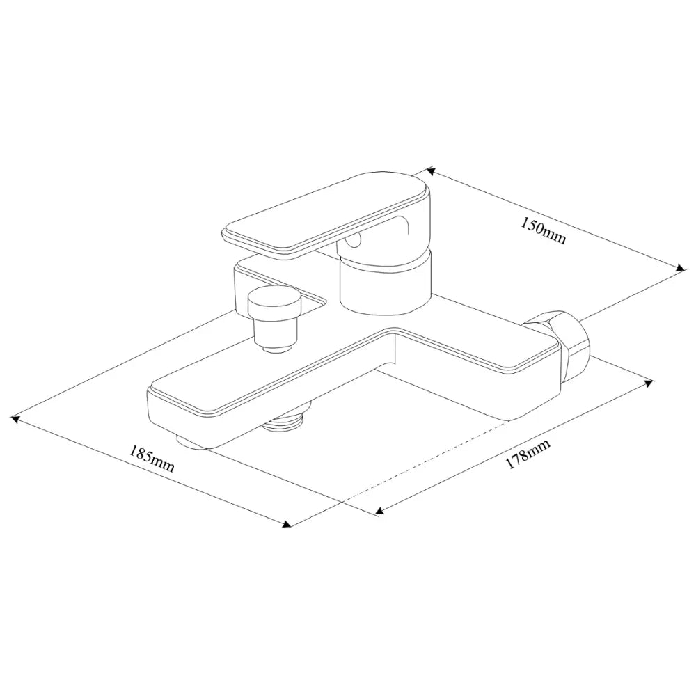 Mino R72 Badekarsbatteri med Dusjsett Sort - 7243r72-