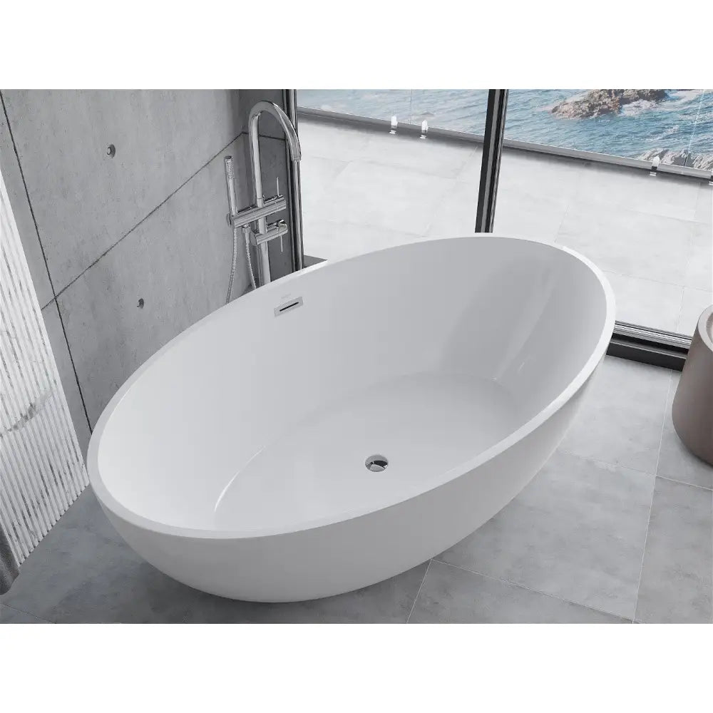 Nike Frittstående Badekar 175x100 Cm Hvit