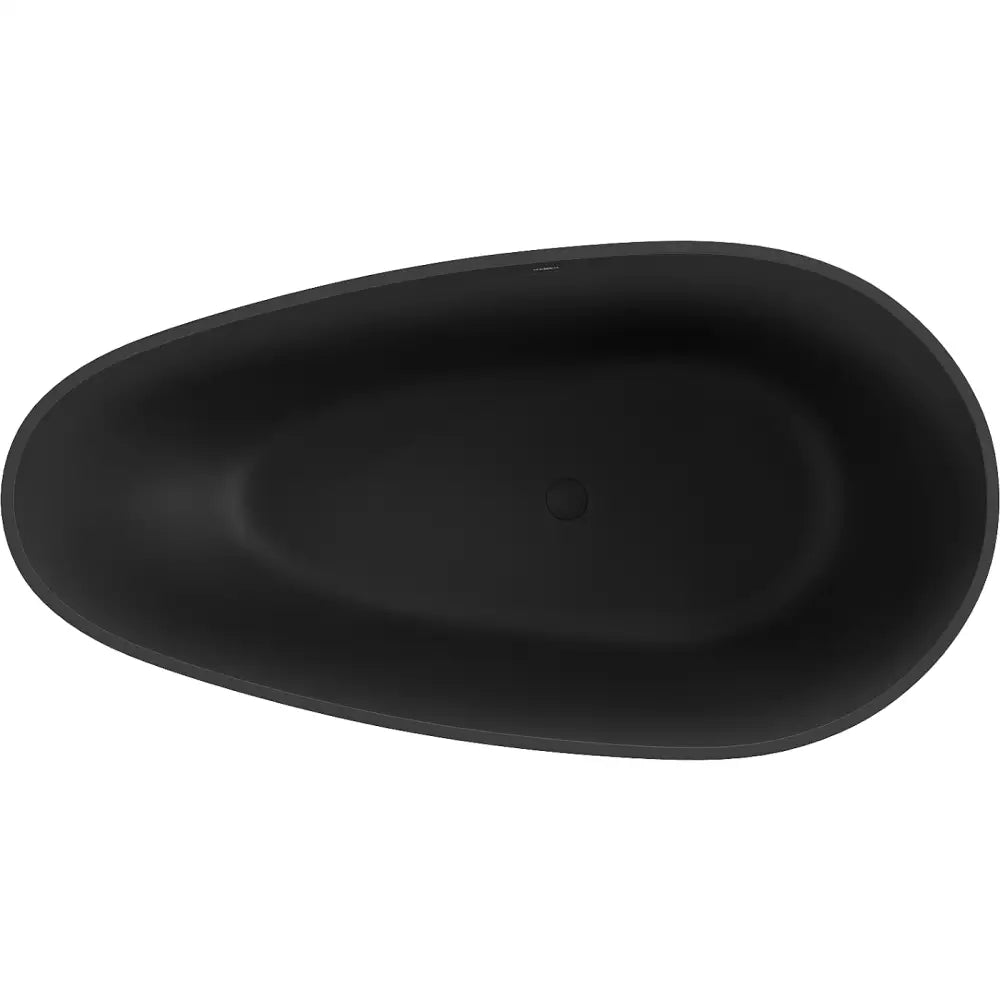 Palermo Frittstående Badekar i Kompositt 150x78 Cm Matt Sort