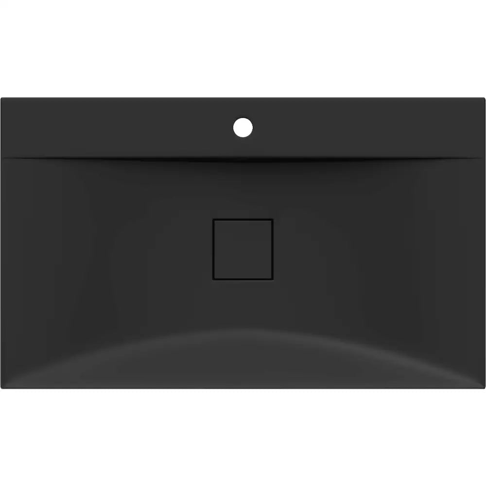 Poli Benkeplate Servant i Kompositt 1/o 80x48 Cm Svart