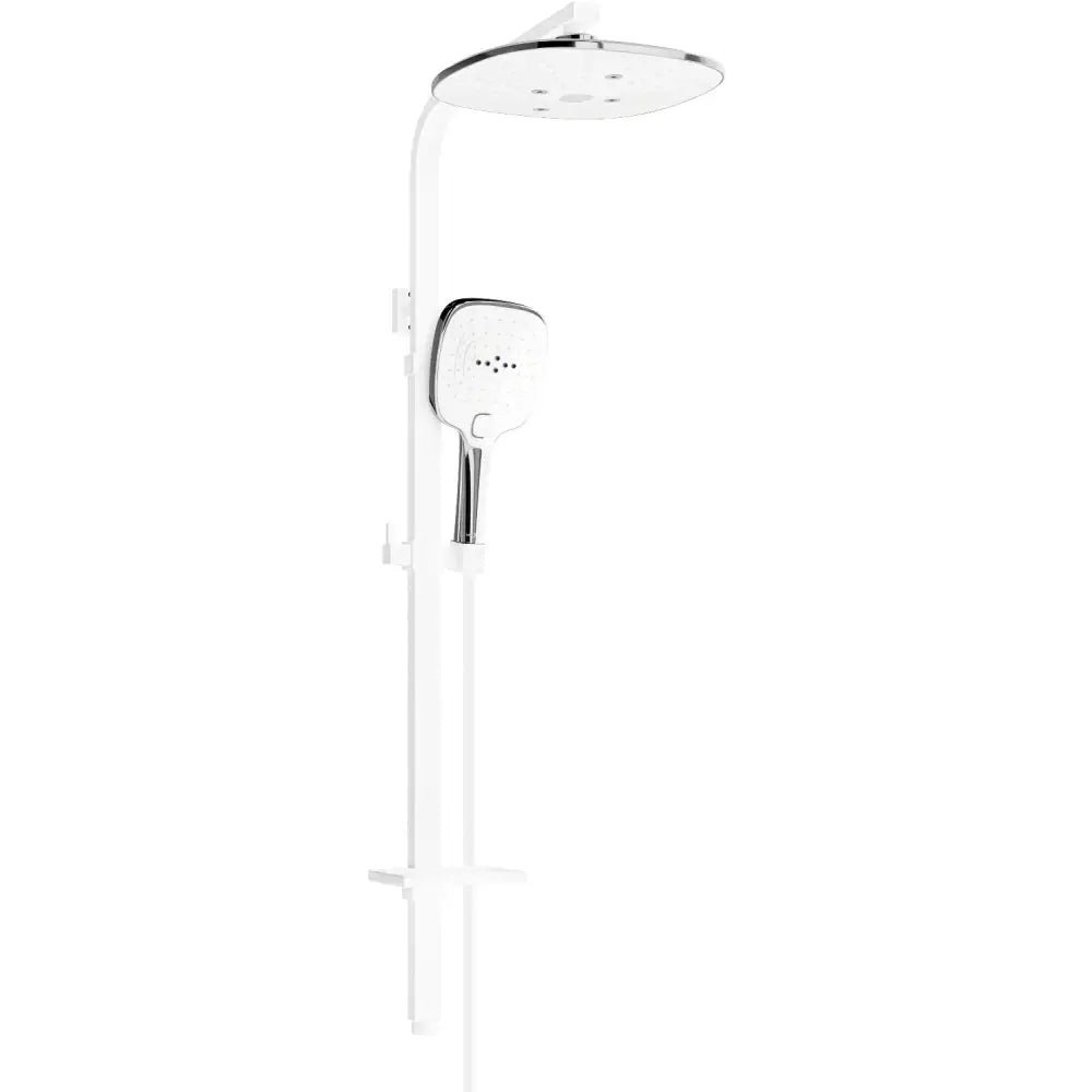 Dusjsett med Takdusj Hvit/krom S1