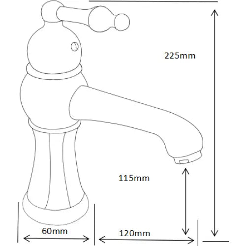 Retro Servantkran Svart - 73200-
