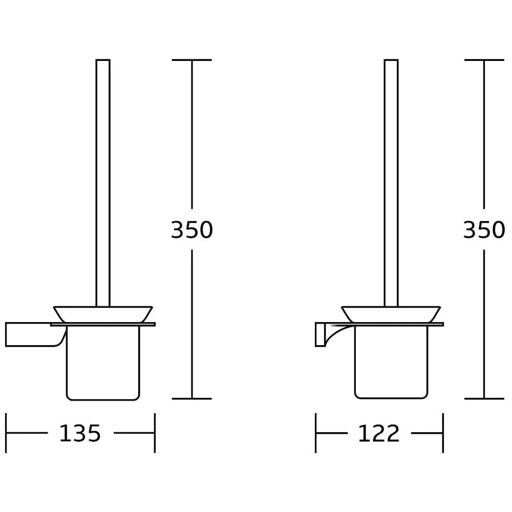 Rino Toalettbørste Svart - 7027050