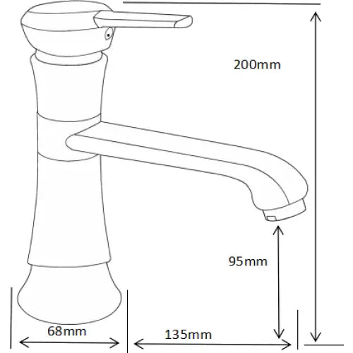 Rose Vaskarmatur Sort - 73300-