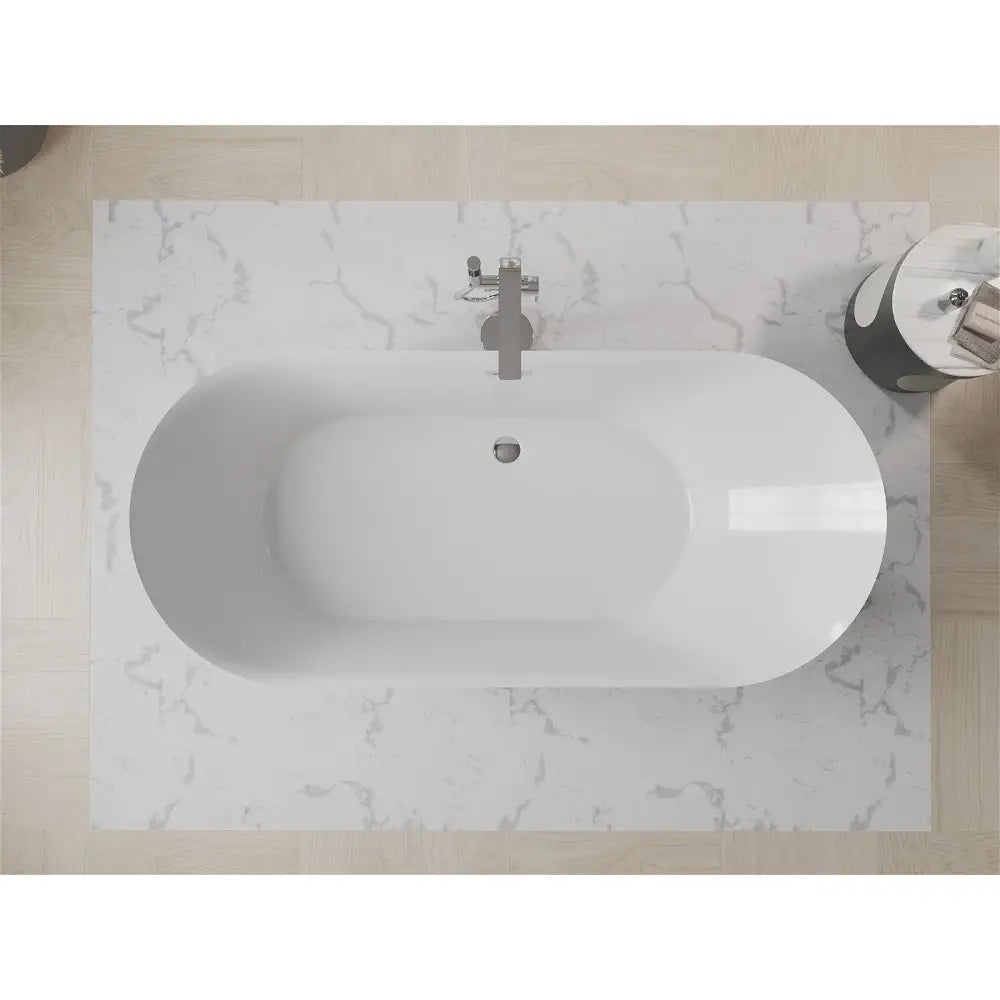 Roxy Frittstående Badekar 180x85 Cm Hvitt