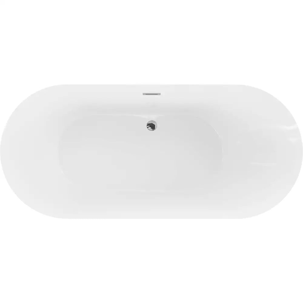 Roxy Frittstående Badekar 180x85 Cm Hvitt