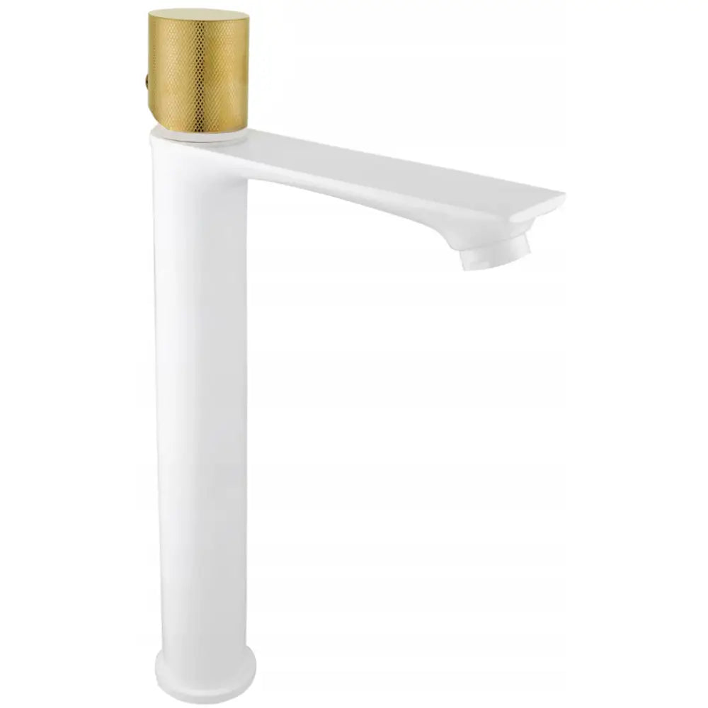 Royo One Høy Servantbatteri Hvit/gull - 72211