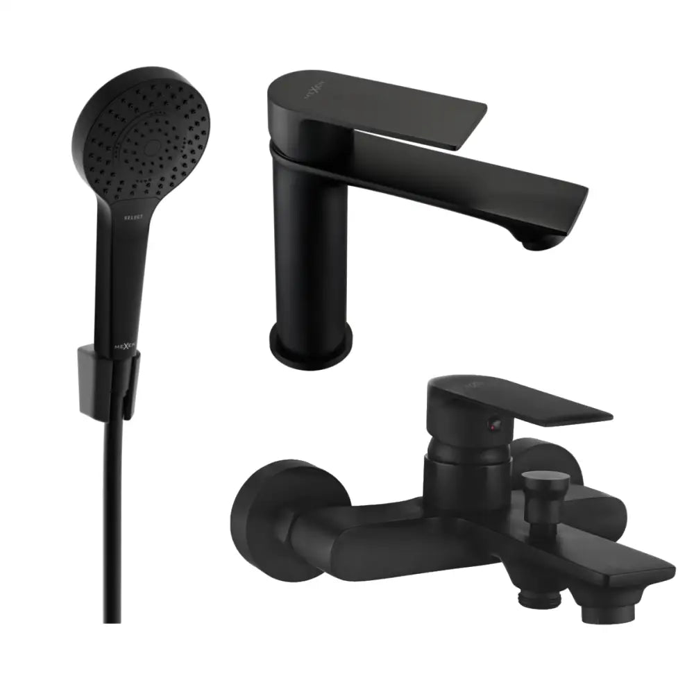 Royo R05 Badekar Sett Svart - 72203r05