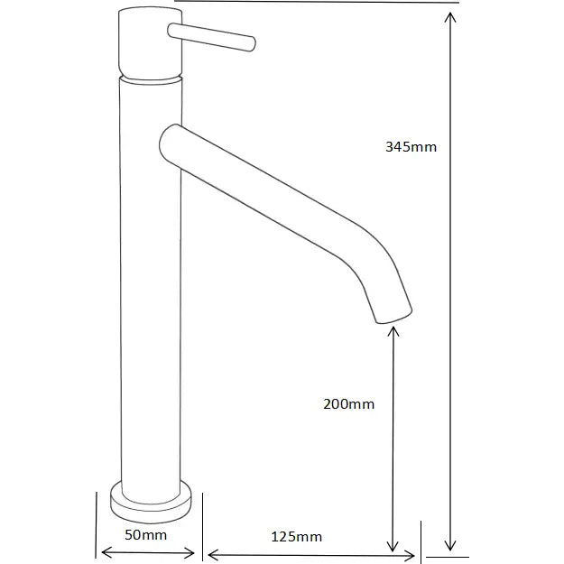 Rumba Høy Servantbatteri Hvit - 73510