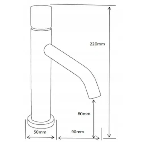 Rumba One Servantbatteri Svart/krom - 73501