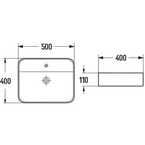 Sofia Pådekksservant 50x40 Cm Lys Grå Matt