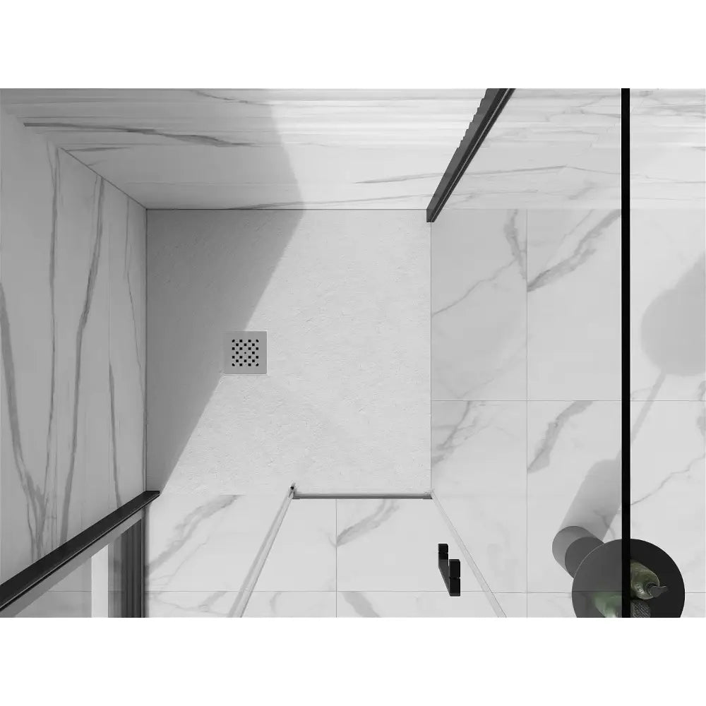 Stone + Kompositt Dusjbunn Kvadratisk 100x100 Cm Hvit