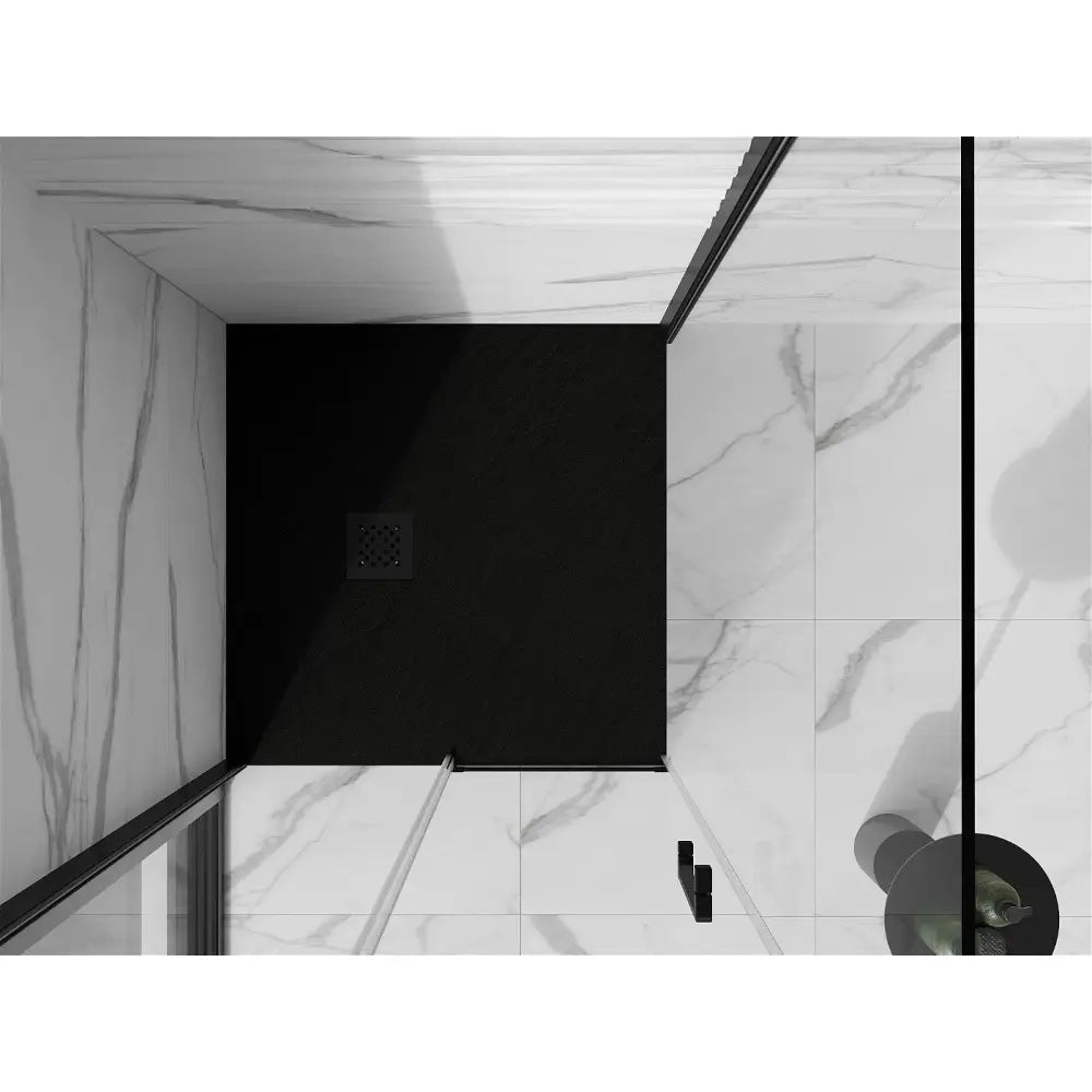 Stone+ dusjkar 100x100 – overflatedetalj mineral kompositt