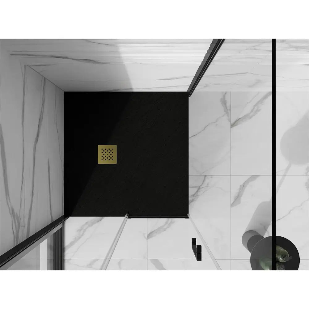 Stone+ dusjkar 70x70 – overflatedetalj mineral kompositt