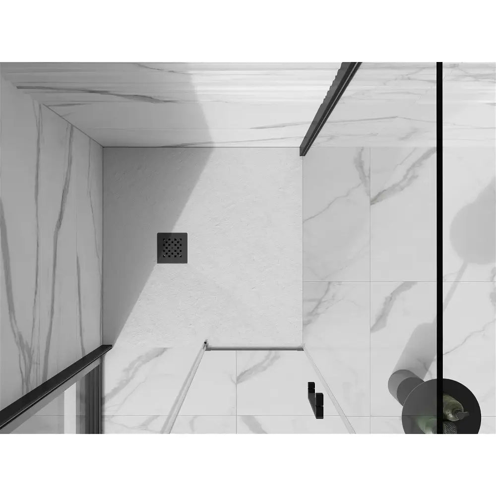 Stone+ dusjkar 100x100 – overflatedetalj mineral kompositt