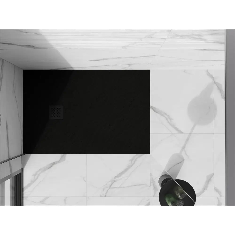 Stone+ dusjkar 110x90 – overflatedetalj mineral kompositt