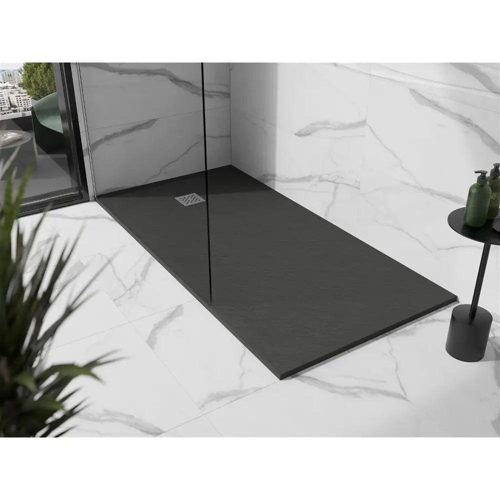 Stone+ dusjkar 200x80 – overflatedetalj mineral kompositt