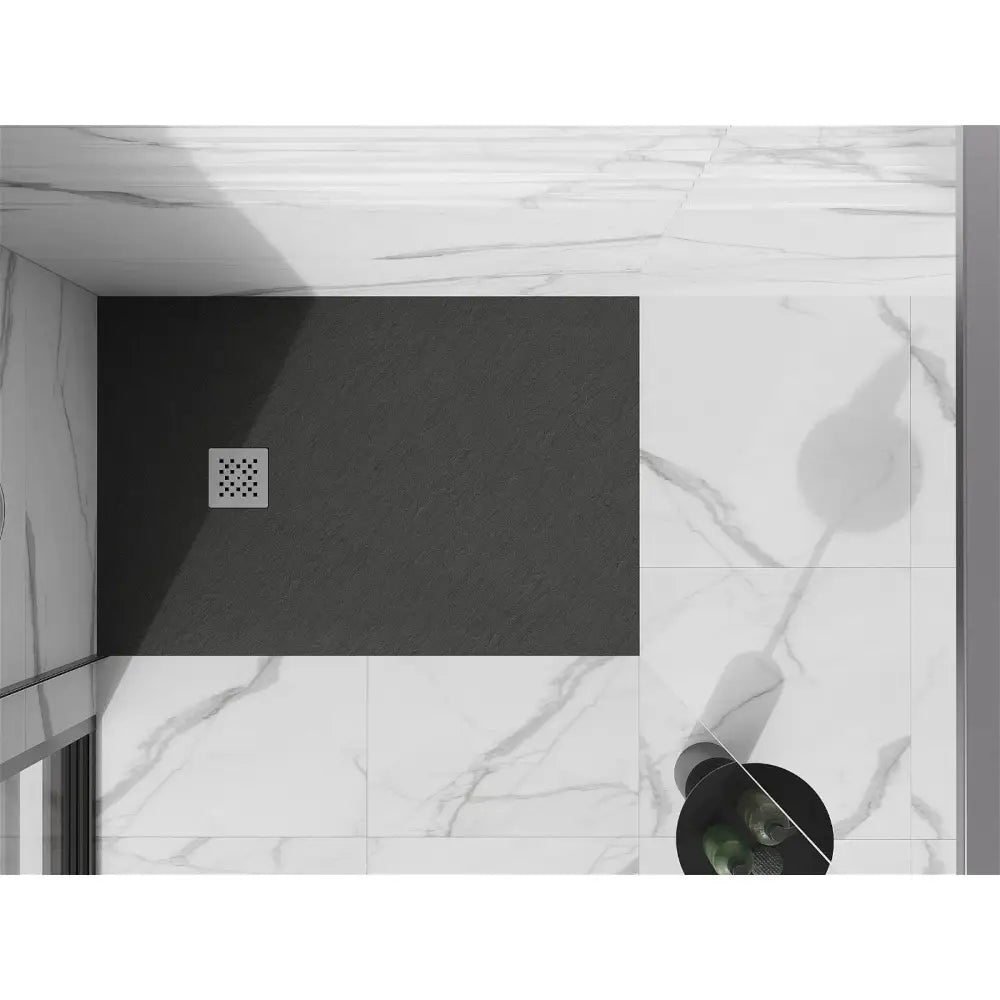 Stone+ dusjkar 140x80 – overflatedetalj mineral kompositt