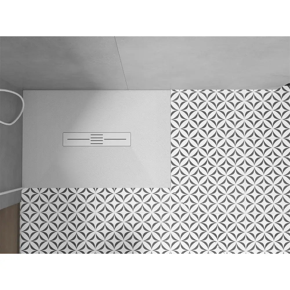 Toro Rektangulært Dusjbrett Smc 140x70 Cm Hvit med Hvit Frontpanel - 43107014-w