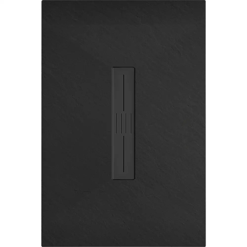 Toro Rektangulært Smc-dusjbrett 130x70 Cm Svart med Svart Deksel - 43707013-b
