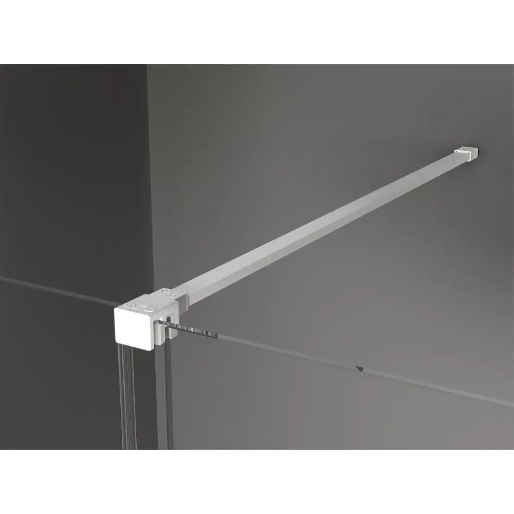 Dusjvegg 70x200 Cm Gjennomsiktig 8 Mm Hvit