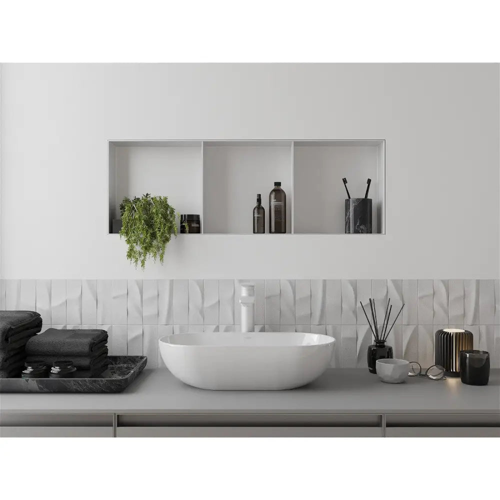 X-wall-nr Nisjehylle uten Flens med Hylle 90x30 Cm Hvit - 1921903010s