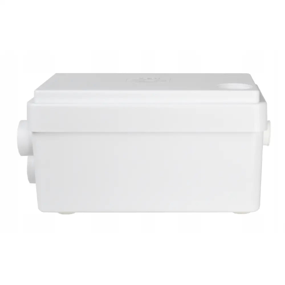 Kompakt størrelse på Einbach minipumpestasjon sammenlignet med hånd