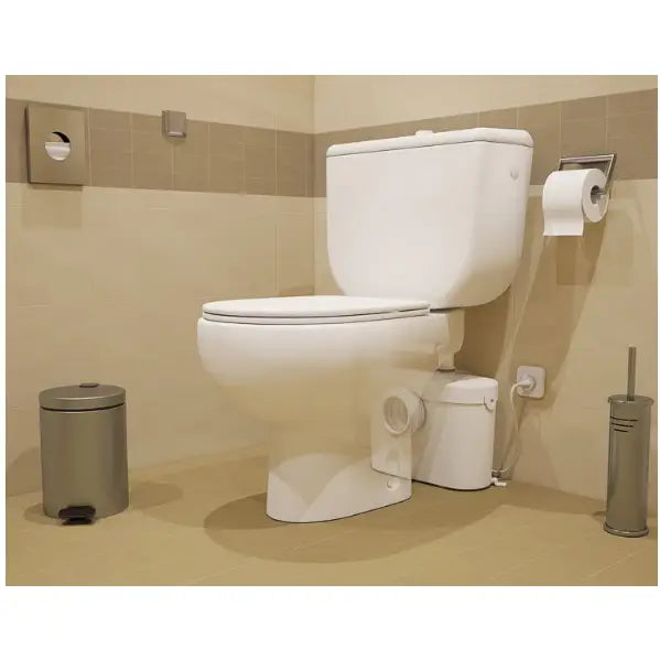 Driftsindikator og kontrollknapp på sanitærpumpe WC