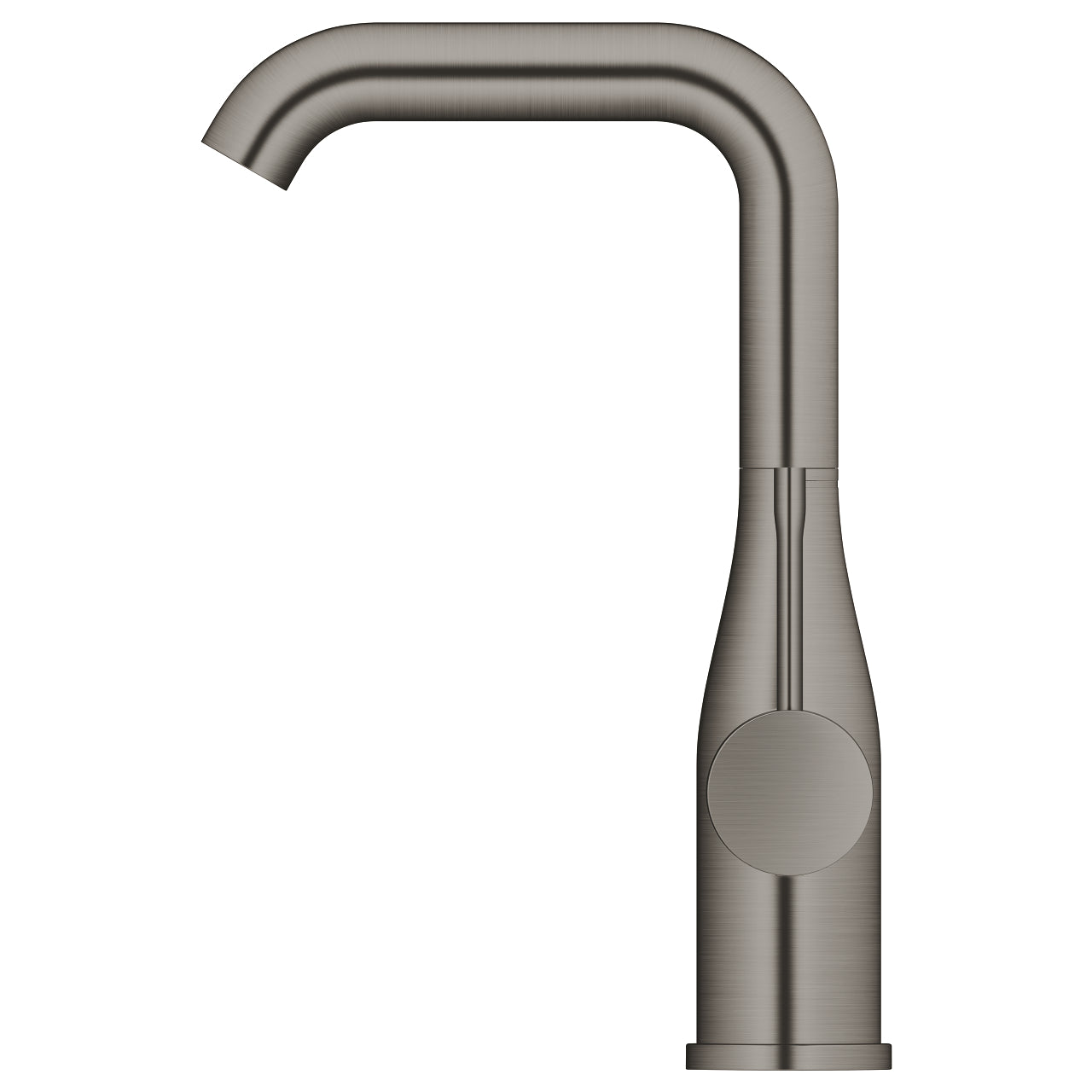 Detalj av servantbatteri høy brushed hard graphite Grohe Essence